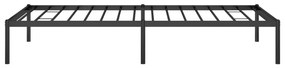 Estrutura de cama metal 90x190 cm preto