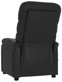 Poltrona reclinável elétrica couro artificial preto