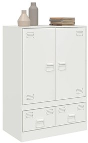 Aparador alto 67x39x95 cm aço branco