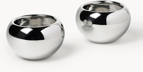 Taças para molhos em metal Polaris, conjunto de 2