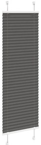 Preto Plissada Cega 45x150 cm Largura Tecido 44,4 cm Poliéster