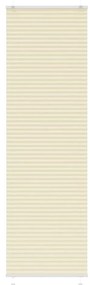 Creme Plissada Cega 65x200 cm Largura Tecido 64,4 cm Poliéster