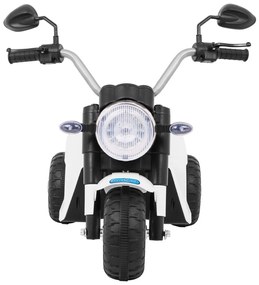 Mota elétrica para crianças 6V, Minimoto, 1 a 3,5 anos Branca