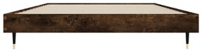 Estrutura cama 90x190 cm derivados de madeira carvalho fumado