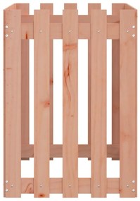 Canteiro elevado c/ design de cerca 100x50x70cm madeira douglas