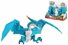 Dinossauro Zuru Robo Alive: Dino Action Pterodactyl Celeste Figura Articulada