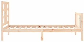 Cama sem colchão 90x190 cm madeira de pinho maciça