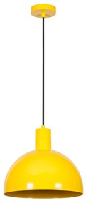 Candeeiro de Teto Sivani – Amarelo – 30 cm de Diâmetro, 117 cm de Altu