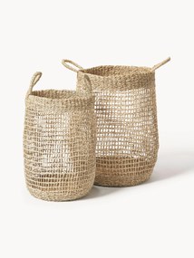 Cestos em ervas marinhas Ian, conjunto de 2