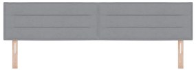 Cabeceira vidaXL Design Linhas Cinza Claro 200 cm Tecido