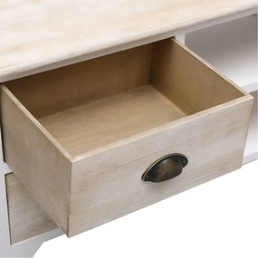 Móvel de TV 108x30x40 cm madeira paulownia maciça