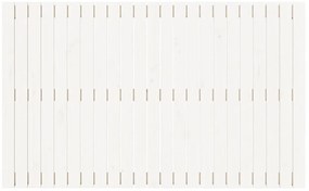 Cabeceira de parede 147x3x90 cm madeira de pinho maciça branco