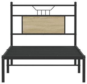 Estrutura cama s/ colchão derivados de madeira carvalho sonoma