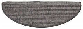 Tapetes de escada autoadesivos 15 pcs 65x21x4cm cinzento e bege