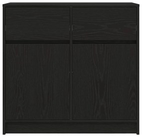 Aparador c/ gaveta 80x34x76 cm deriv. madeira carvalho preto