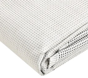 Tapete de campismo para tenda 450x300 cm cinzento