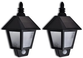 Candeeiro solar de parede com sensor de movimento 2 pcs