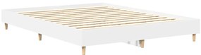 Estrutura de cama sem colchão 140x200 cm branco