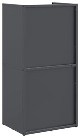 Suporte para lenha 40x30x80 cm aço laminado a frio antracite