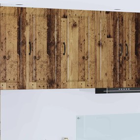 vidaXL Armário de Cozinha com porta Madeira antiga 40 x 31 x 80 cm