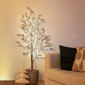 Árvore de Natal de exterior com candeeiro de pé 150cm Incl. LED com temporizador IP44 - Fuyu