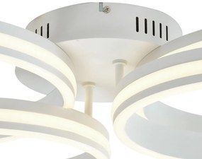 Plafon Branco Incl. LED Regulável em 3 Níveis 4-Luzes - Navara Design