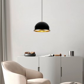 Chandelier Fenerci – Preto e Dourado – 30 x 30 x 21 cm