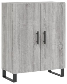 Armário alto 69,5x34x180 cm derivados de madeira sonoma cinza