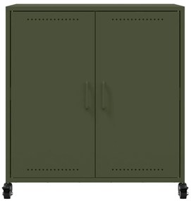 Aparador 68x39x72 cm aço verde-azeitona