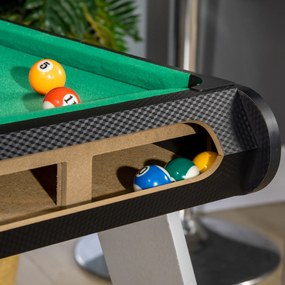 Mesa Multi Jogos para Crianças acima de 7 Anos Mesa de Jogos 6 em 1 com Rodas Bilhar Matraquilho Ping Pong Lançamento de Anéis Hóquei no Gelo e Air Hó