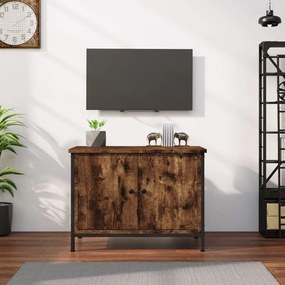 vidaXL Móvel TV c/ portas 60x35x45 cm deriv. madeira carvalho fumado