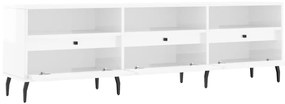 Móvel p/ TV 150x30x44,5 cm derivados madeira branco brilhante