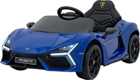 Carro elétrico para Crianças Lamborghini Revuelto 12V 4x4 Rodas Espuma EVA, Assento couro ecológico Azul