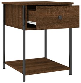 Mesa cabeceira 44x45x58 cm derivados madeira carvalho castanho
