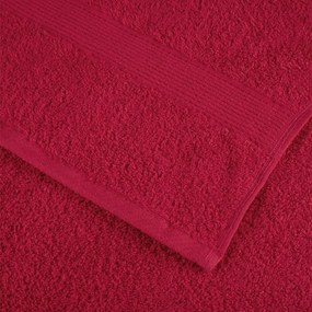 Toalhas de sauna premium SOLUND 10pcs 80x200cm 600gsm vermelho