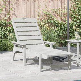 Sofá de Sol Branco 53x162x98.5 cm HDPE