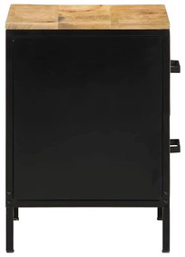 Gabinetes de Canto 2 pcs 40x35x50 cm Madeira Sólida Rústica de Manguei