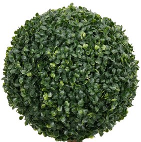 Planta artificial buxo em forma de esfera com vaso 119 cm verde