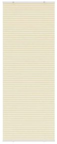 vidaXL Creme Plissada Cega 80x200 cm Largura Tecido 79,4 cm Poliéster