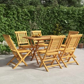 Cadeiras de jardim dobráveis 6 pcs 47x63x90 cm teca maciça