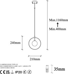 Candeeiro Geometri – Preto/Branco – 21 x 12 cm