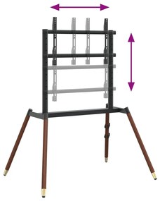 Suporte TV cavalete p/ ecrãs de 37-86" Max VESA 400x600mm 60kg