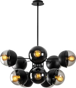Candeeiro de Teto Karsor – Preto – 68 x 68 cm