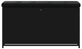 Banco sapateira com gaveta articulada 102x32x56 cm preto