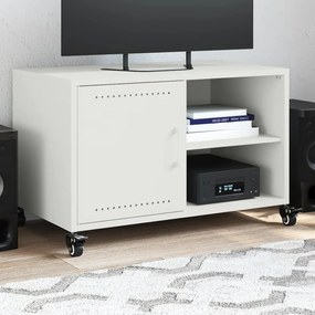 vidaXL Móvel de TV 68x39x43,5 cm aço branco