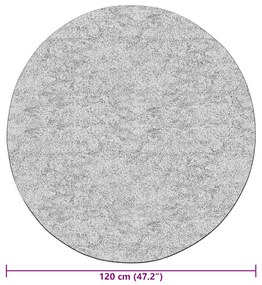 Tapete lavável antiderrapante φ120 cm antracite