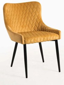 Pack 6 Cadeiras Sanda Veludo - Mostarda