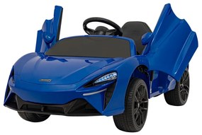 Carro elétrico para Crianças 12V 4x4 Mclaren Artura Rodas de EVA, Assento de couro Azul