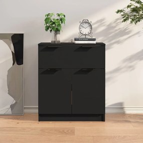 vidaXL Aparador 60x30x70 cm derivados de madeira preto