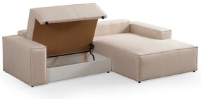 Sofá-Cama de Canto Pırlo – Ecru – 260 cm x 170 cm